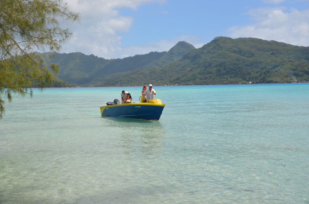 Mariage traditionnel en Polynésie
Notre arrivée 