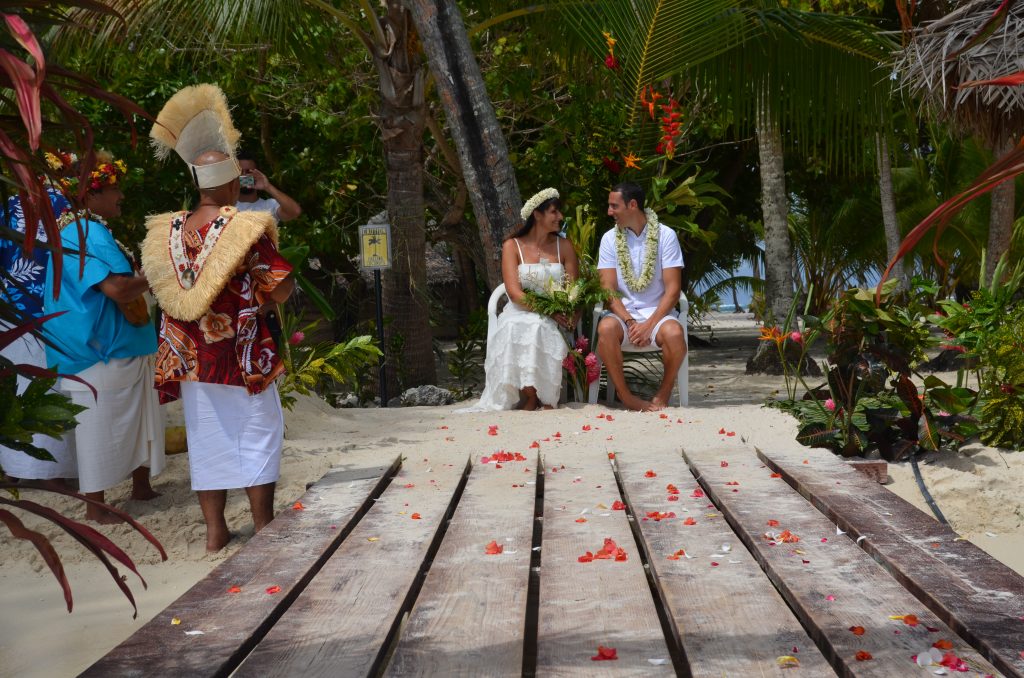 Mariage traditionnel en Polynésie
Début de la cérémonie